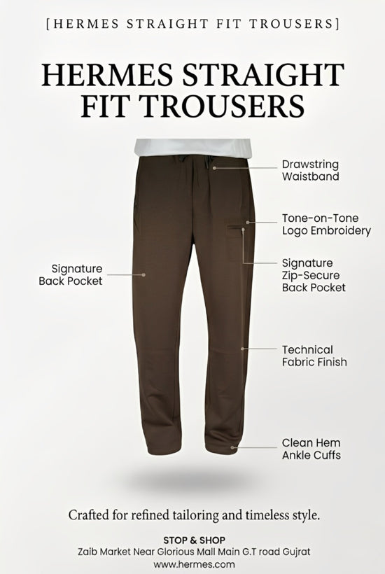 Hermes Straight Fit Trousers