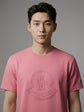 Moncler Round Neck T-Shirt -Pink