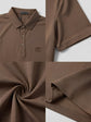Salvatore Ferragamo Polo Style T-Shirt -Brown
