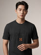 Hermes round neck T-Shirt -Black