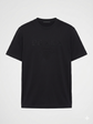 Prada Style Round Neck T-Shirt -Black