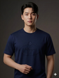 Prada Round Neck T-Shirt -Blue