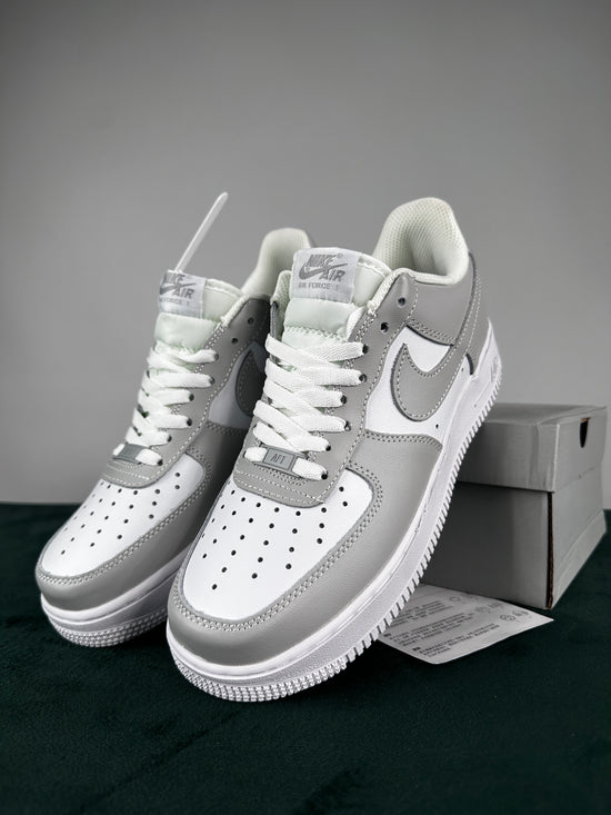 Nike Air Force 1 Swoosh White Red Grey