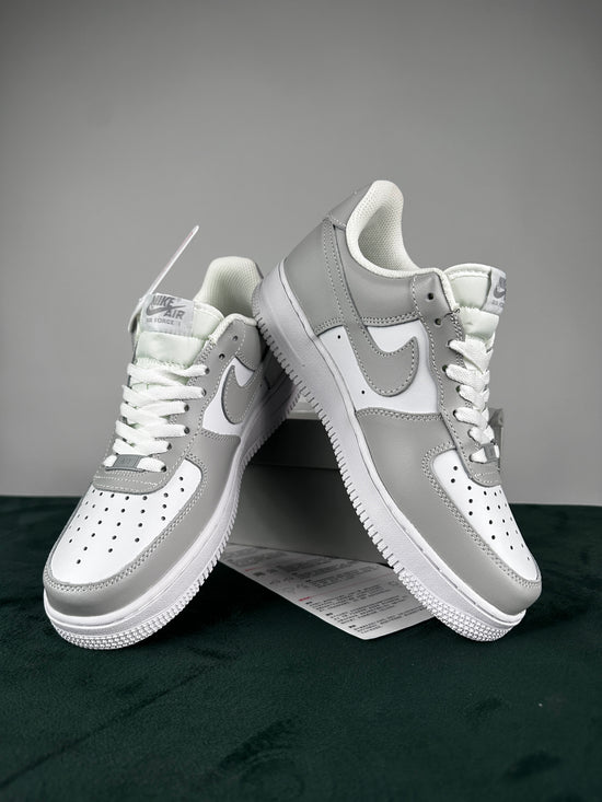 Nike Air Force 1 Swoosh White Red Grey