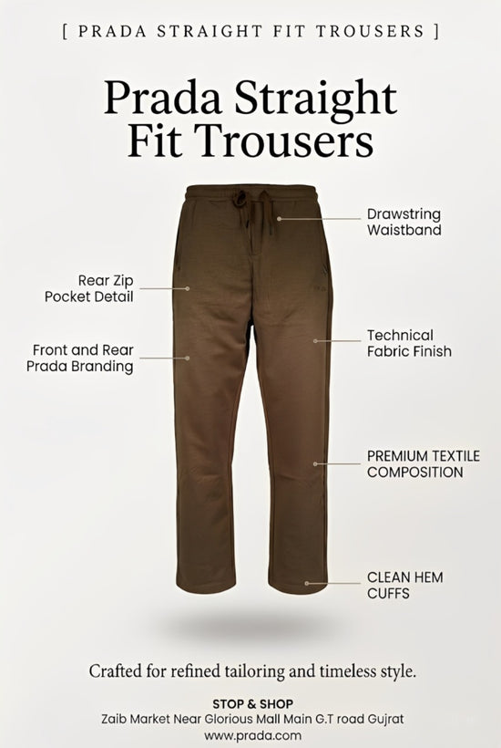 Prada Straight Fit Trousers