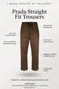 Prada Straight Fit Trousers