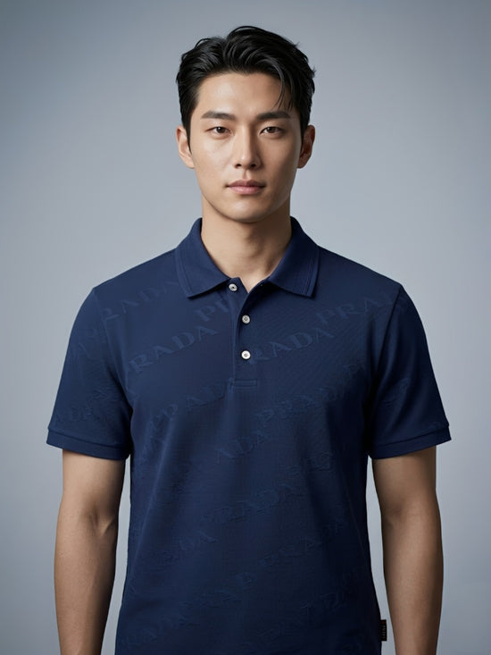 Prada Polo Style T-Shirt -Blue