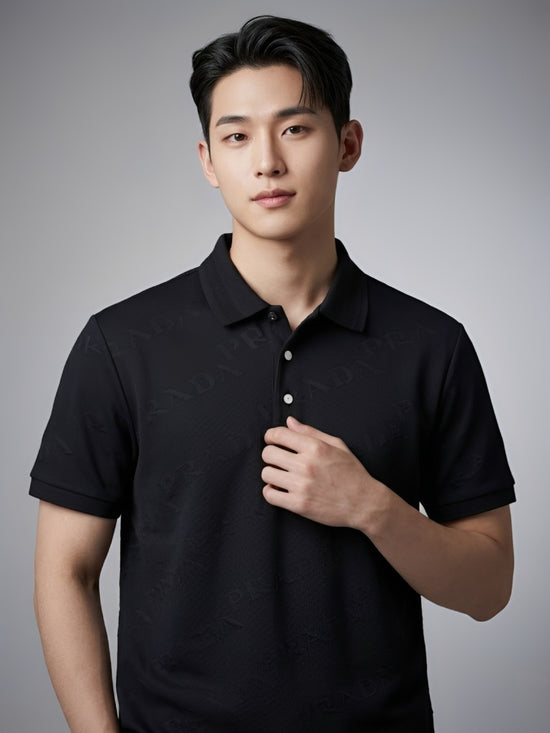 Prada Polo Style T-Shirt -Black