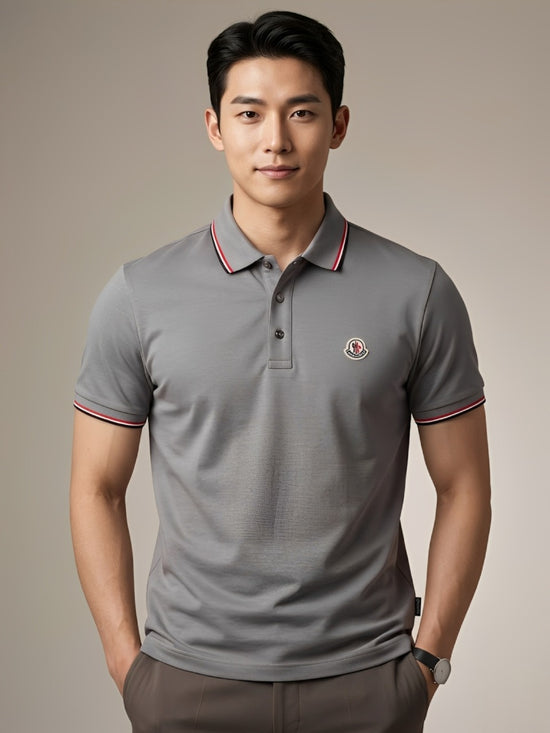 Moncler polo style T-shirt -Gray
