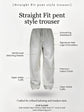 Straight Fit pent style trouser