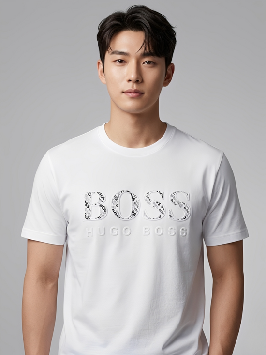 Hugo Boss Round Neck T-Shirt -White