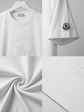 Moncler Round Neck T-Shirt -White