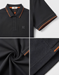 Hermes Polo style T-Shirt -Black