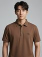 Salvatore Ferragamo Polo Style T-Shirt -Brown
