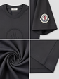 Moncler Round Neck T-Shirt -Black